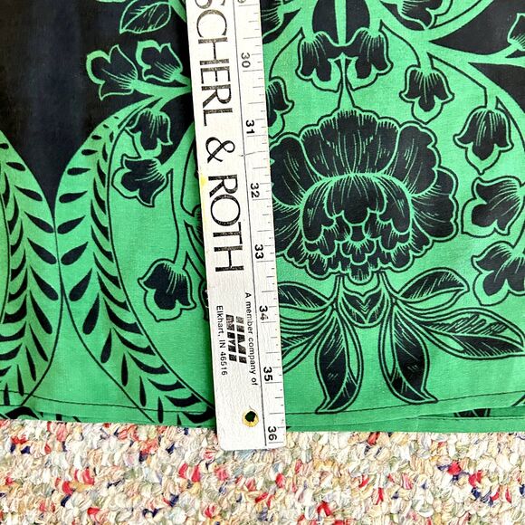 Karen Kane Blue Green Floral Ombre Ruffled Sleeveless Shift Dress Size XS - Picture 11 of 12